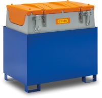 (obrázek pro) Záchytná kovová vana SW 600/2 pro mobilní nádrž na naftu 600 litrů, lakovaná, bez roštu