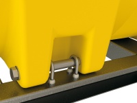 (obrázek pro) PE-nádrž 5 000 l, cisterna na vodu s vlnolamem, žlutá