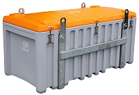 (obrázek pro) CEMbox 750 l, pro jeřáb, šedo-oranžový 