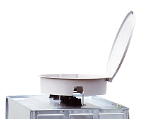 (obrázek pro) Sklolaminátová plnicí miska s uzavíratelným víkem 