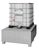 (obrázek pro) IBC-záchytná vana, typ GS1a s plnicím prostorem, pozinkovaná