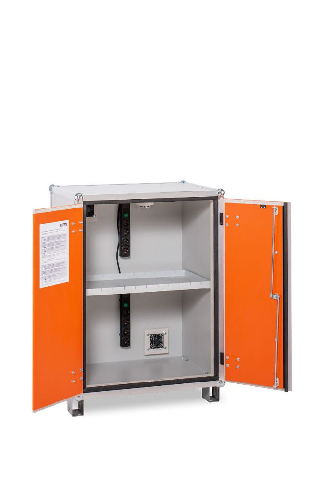 (obrázek pro) Skříň pro nabíjení AKU článků 8/10 PREMIUM LockEX s nožkami - jednofázová