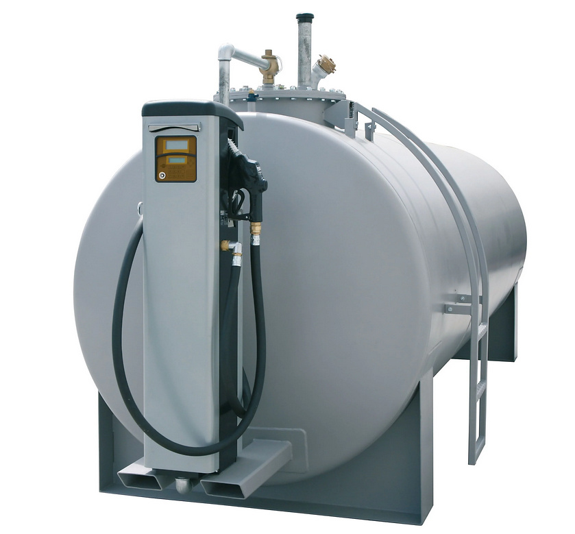 (obrázek pro) Ocelová dvouplášťová nadzemní nádrž na naftu 5000 l s konzolí