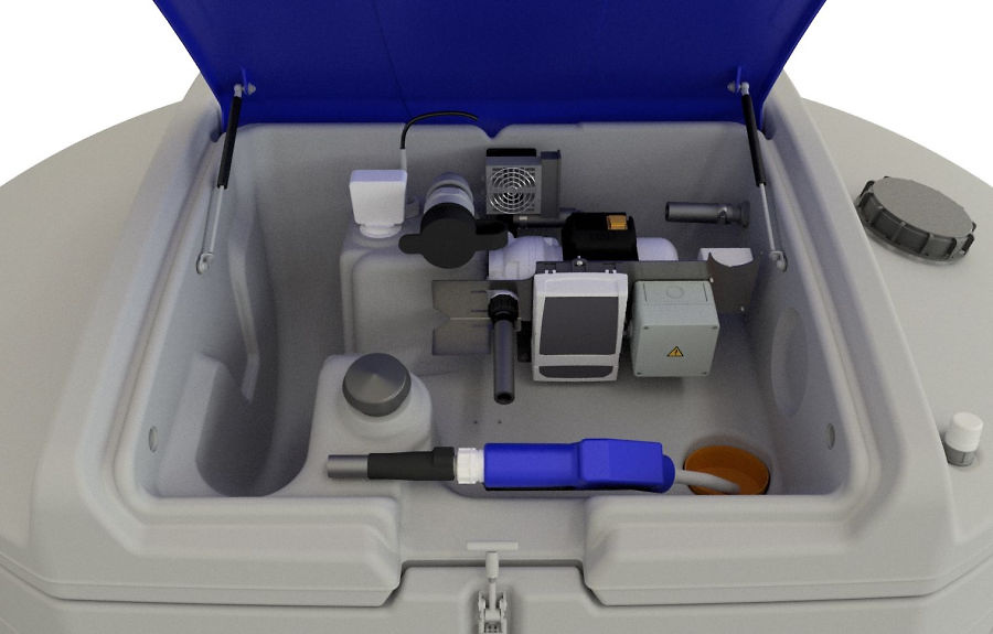 (obrázek pro) Venkovní nádrž na AdBlue 3500 litrů BASIC s víkem