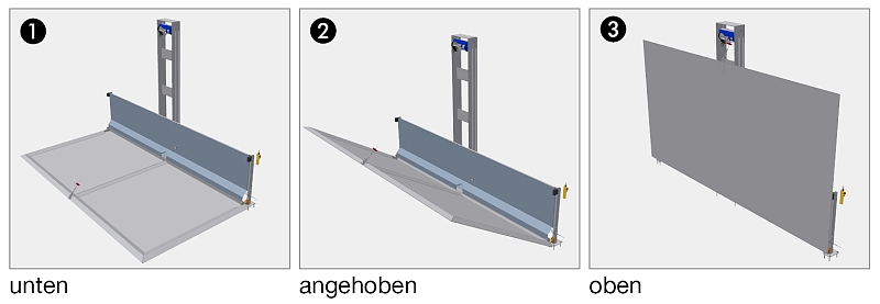 (obrázek pro) Skládací exteriérová plnící plocha 500x284x316 cm
