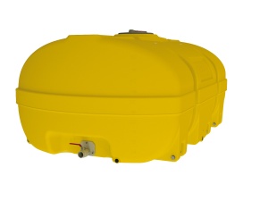 (obrázek pro) PE-nádrž 5 000 l, cisterna na vodu s vlnolamem, žlutá