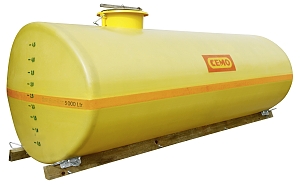(obrázek pro) Sklolaminátová oválná cisterna, 6000 l 